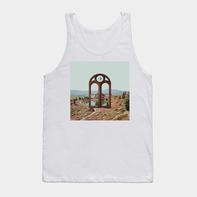 Lost Message - Surreal/Collage Art Tank Top by DIGOUTTHESKY